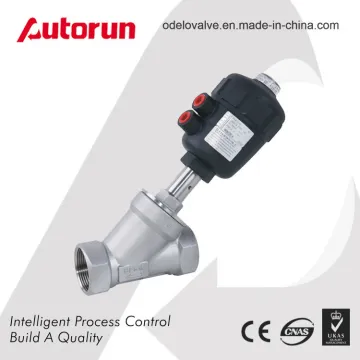 Wenzhou Supplier Thread Ends Pneumatic Actuator Angle Seat Valve