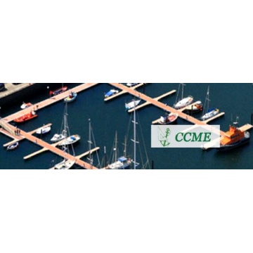 Floating Marina Dock with Wooden deck and steel frame pontoon floater