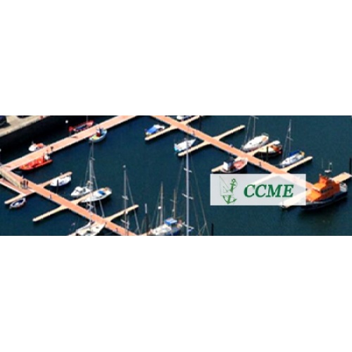 Floating Marina Dock with Wooden deck and steel frame pontoon floater