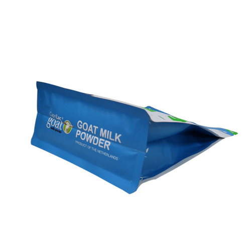 Goat Milk Powder Pouches Flat Bottom Packaging Bags