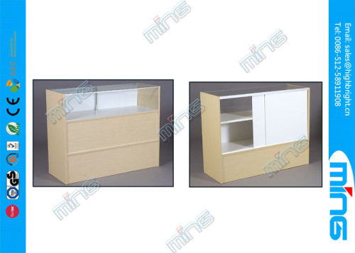 Wood Adjustable Commercial Display Cabinets Display Stand For Retail Store