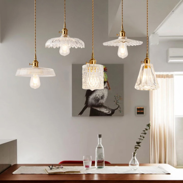 Modern Loft Glass Pendant Lamps for Kitchen and Dining