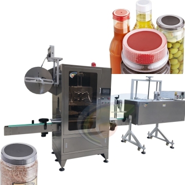 Aplicador de manga retráctil de botella redonda automática de PVC de alta eficiencia