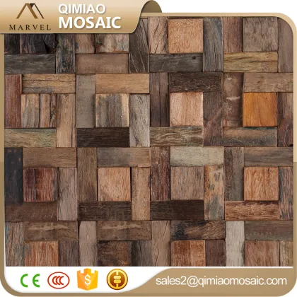 23X48Mm Old Boat Wood Mosaic For South-East Asia Home Decoration