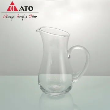 Kitchen Classical Clear Glass water Coffee jug drinkware