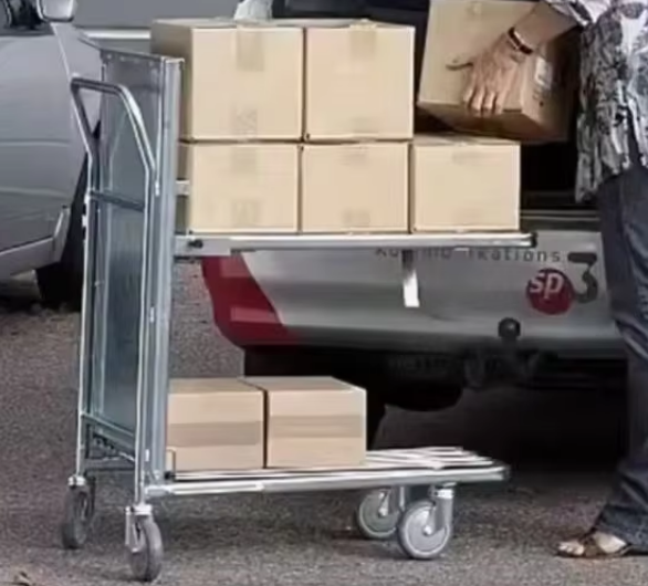 Heavy Duty Self-Leveling Trolley Platform Trucks
