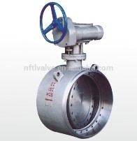 Three partial hardness sealing butterfly valve