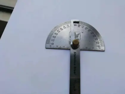 180 Degree Stainless Steel Protractor Teaching Measuring Tool