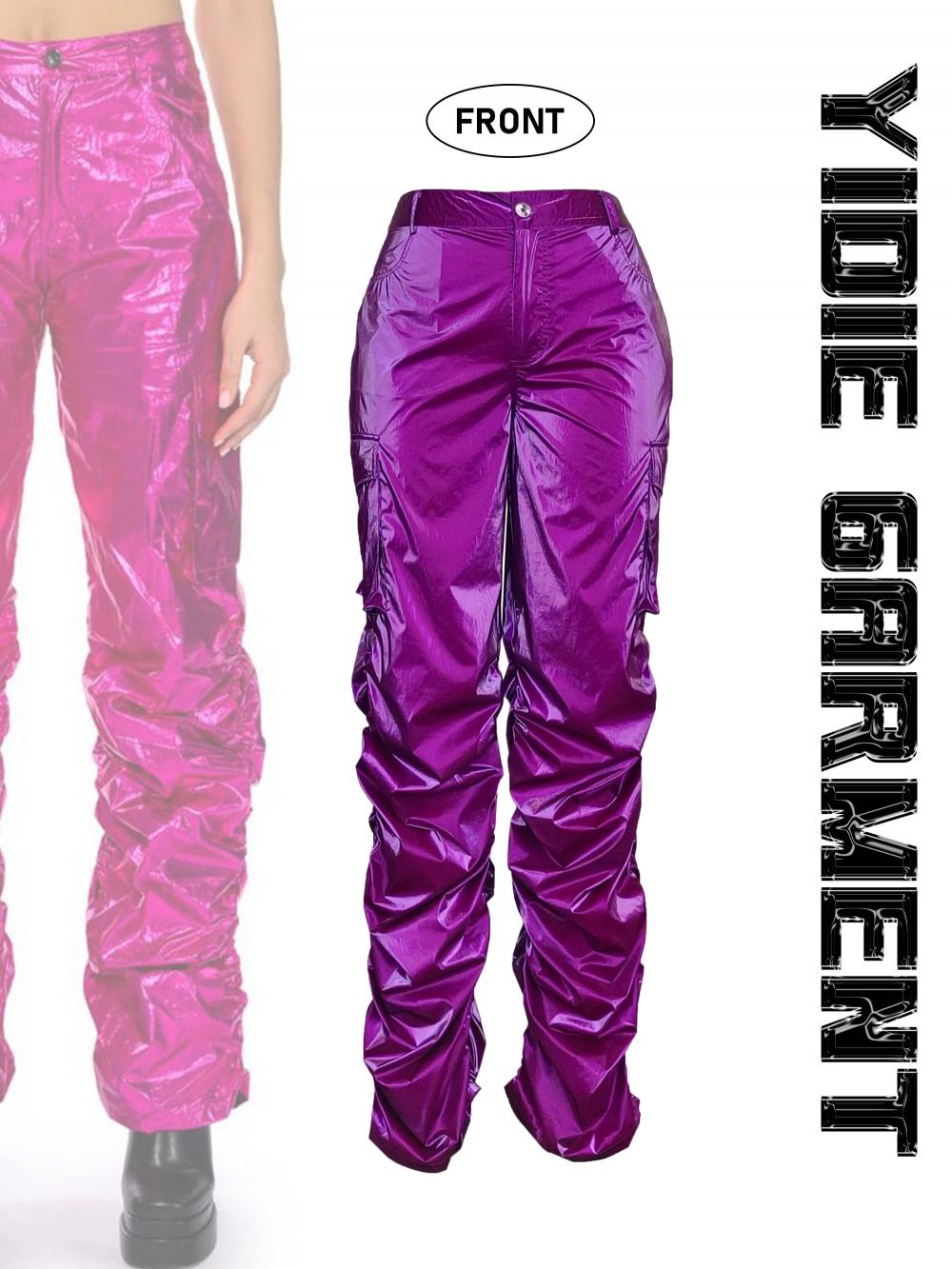 Street Trend Purple Pants For Ladies