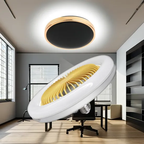 Modern Design LED Ceiling Fan Lamp E27 Base for Living Room