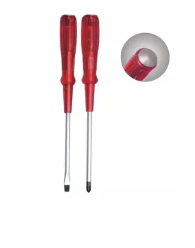 Multipurpose screwdriver with plastic handle