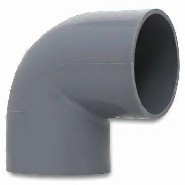 Pipe Fitting with Solvent Joint and 45/90° Elbows, Made of PVC