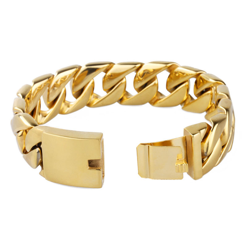 Gold Chain Link Bracelet