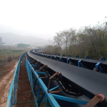 High-Capacity Long Distance Belt Conveyor for Material Transport