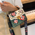 กระเป๋าหนัง PU เย็บปักถักร้อย Patch Girls Handbag