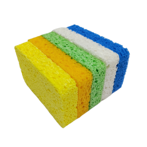 Sponge di cellulosa biodegradabile per la pulizia della cucina