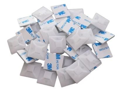 Nylon Cable Tie Mounts - 3M Self-Adhesive Cable Tie Fixing Seat