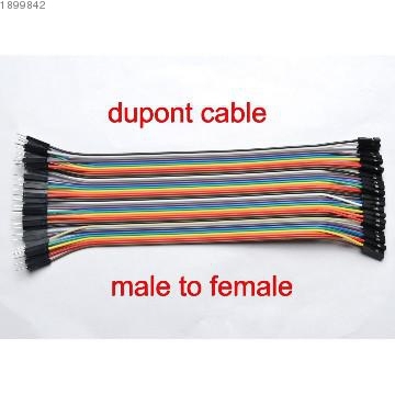 40P Ribbon Cable Dupont Wire 20cm 10 Colors 1P-1P Pin Connector