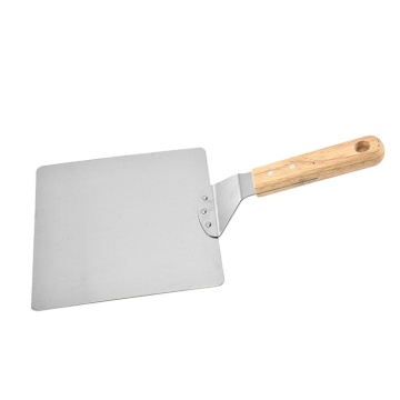 9 Inch 10 Inch Square 430 Stainless Steel Pizza Peel with Wooden Handle