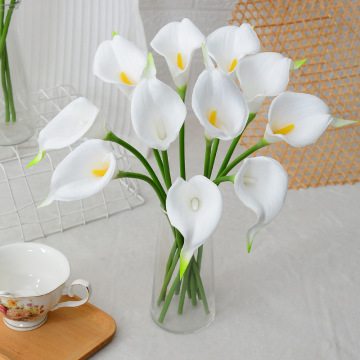 High Quality 34cm PU Calla Lily Artificial Flowers for Home Decoration and Photography