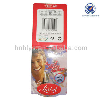 Custom Printed Cotton Sock Paper Label