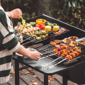 BBQ Charcoal Dwi Grill yang Cekap Menjimatkan Masa Mudah Alih