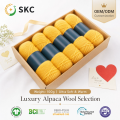 100g fio misturado de lã alpaca 3 camadas anti-pilling médio grosso super macio tricotado à mão faça você mesmo casaco cardigã cachecol forte tingido