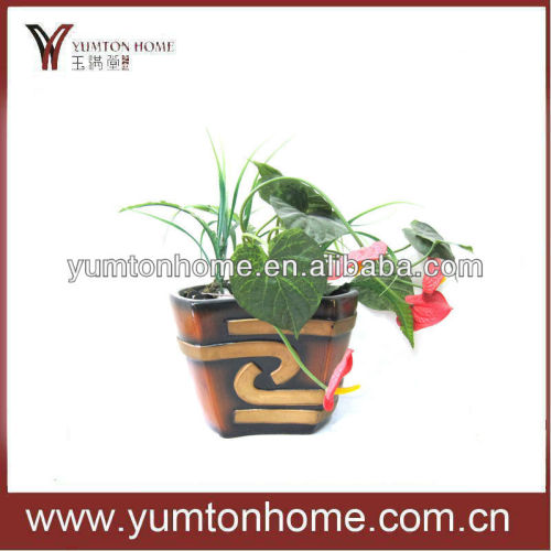 Resin flowerpot home decoration