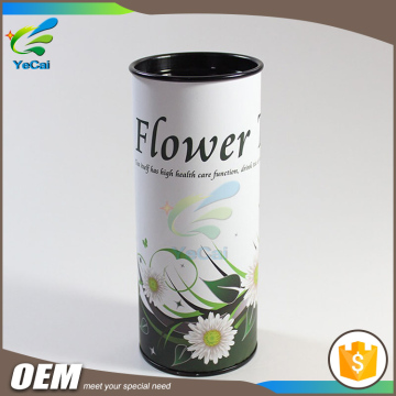 Factory direct sale professional design tea gift packaging boxes, tea tin box with iron covering