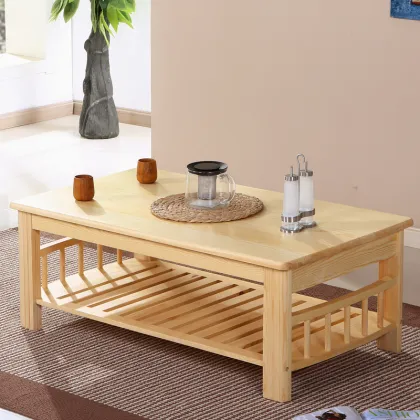 Simple quadrate tea table Small family pastoral tea tea table