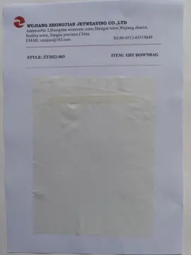 100% Polyester 320t Downbag Taffeta