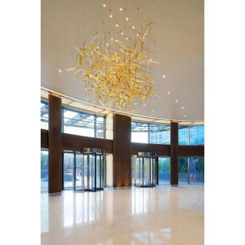 Professional Custom luxury crystal large project chandelier