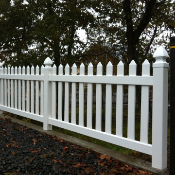 Scallop Vinyl Picket Fence for Playgrounds