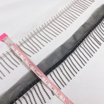Factory Direct Color Mesh Bead Chain Tassel Lace Accessories for Clothing, Curtains, Stage Costumes & Performances