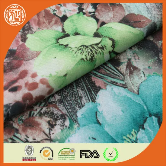 2015 digital print scuba 93 polyester 7 spandex fabric