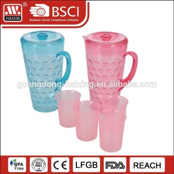 plastic water kettle 1.8L with 4 cups
