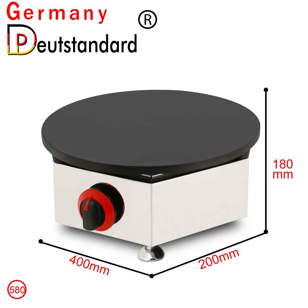 máquina de crepes con parrilla de rodillo de gas máquina profesional de crepes de un solo cabezal