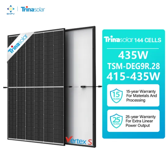 Eu Warehouse: High-Power Monocrystalline Silicon Trina Vertex S Solar Panels - 415W, 420W, 425W, 430W, 435W with Deg9R.28 Black Frame