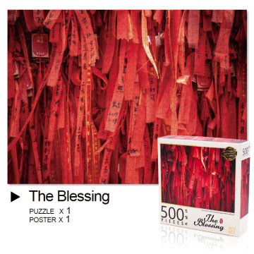 Quebra-cabeça de papelão vermelho The Blessing 500pcs