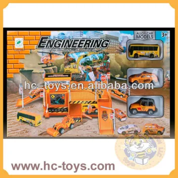2014 New Alloy car,Plastic building blocks,kids construction of city toys,engineering toys