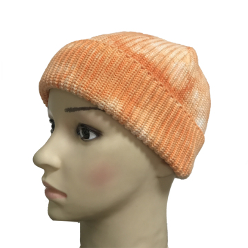 2025 Custom Hot Sale Tie Dye Wholesale Winter Knitted Beanie Hat for Outdoor Activities