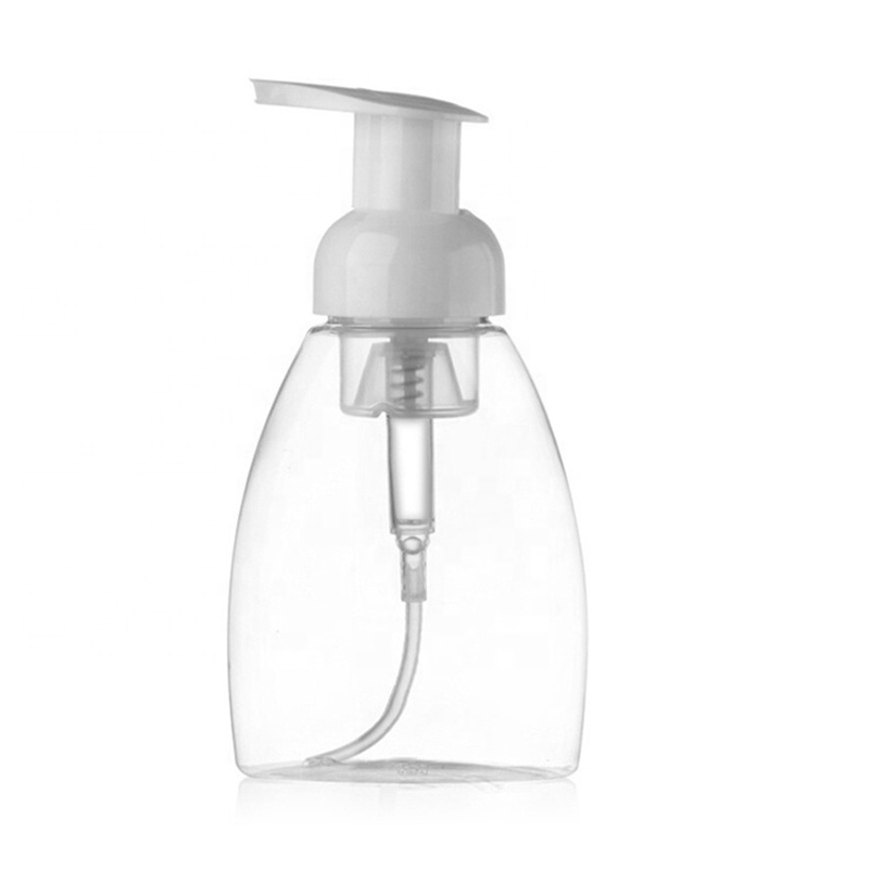 OEM al por mayor 8 10 oz de plástico Clear Pet Self Foaming Shampoo Bottle Soap