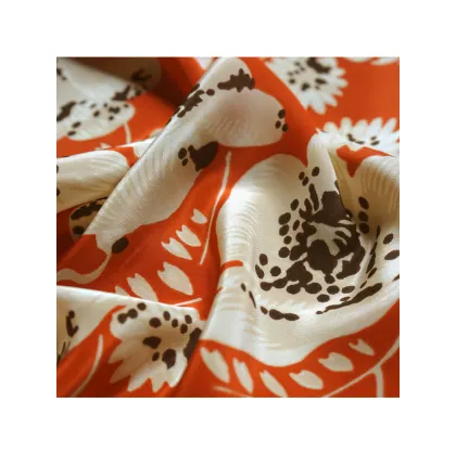 16mm Screen Printed Silk Crepe Soft Textile Silk Fabric