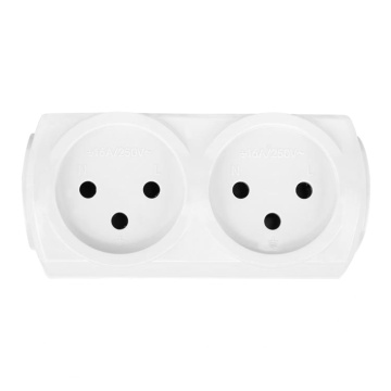 Israel Type 2 Outlet Security Power Adapter with Copper Plug