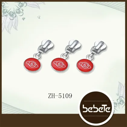 orange zipper slider zip pull zipper head