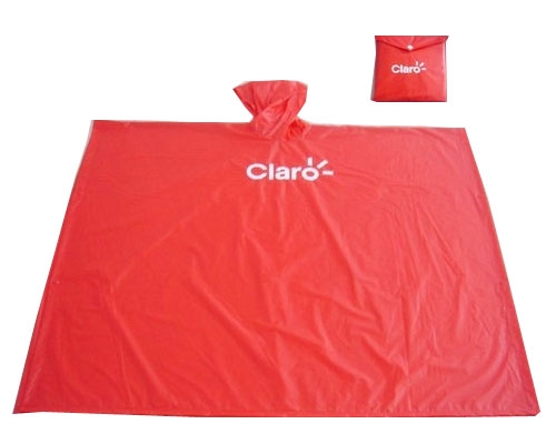 Pvc Red Rainponcho