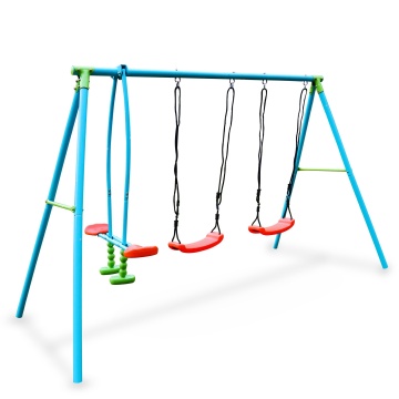 Outdoor playground high quality 4-Station Swing Seat