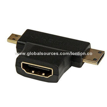 2014 New Design 3-in-1 HDMI Adapter/Converter with Plug-and-play Function, Easy to Carry