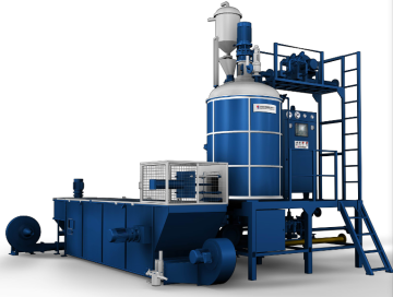 expanded polystyrene foam machine batch expandable machine