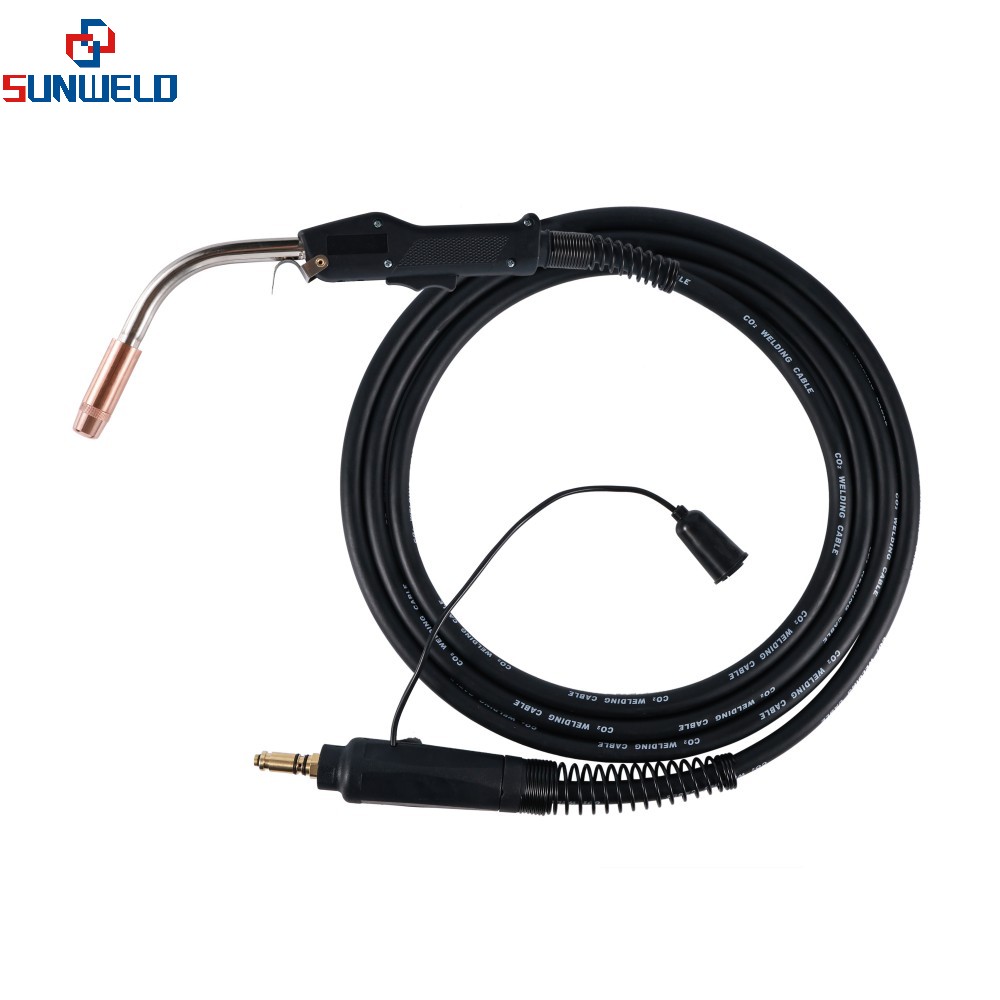 TW6 MIG GUN Tweco Connector & XL Rear Handle & Lincoln Control Plug